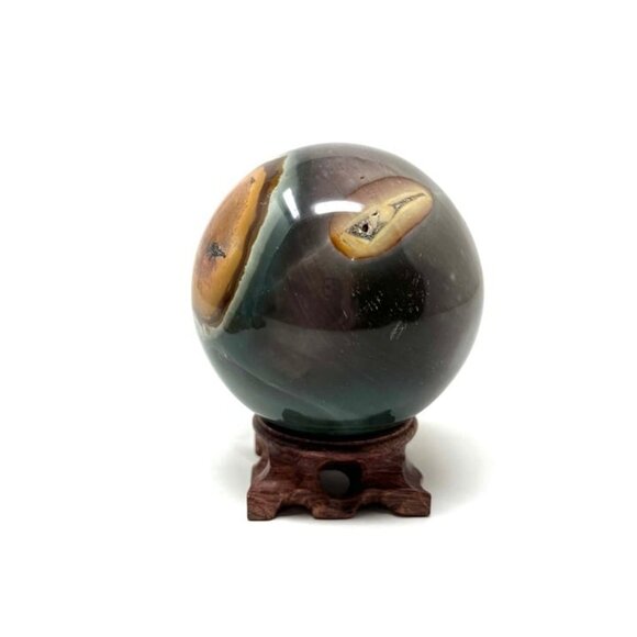 Polychrome Jasper HUGE Sphere Circle Crystal Sphere 2LBS+ - Picture 4 of 6